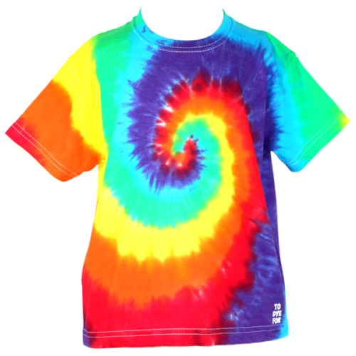 kids rainbow swirl t-shirt
